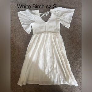 White GRADUATION Flutter Sleeves SZ S